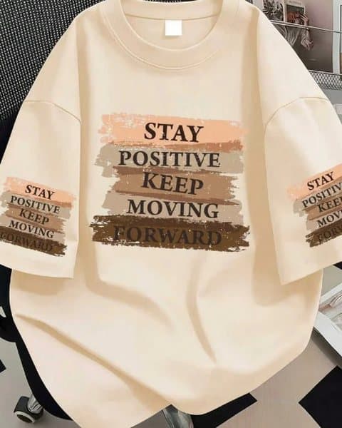 Stay Positive Minimal Graphic T-Shirt